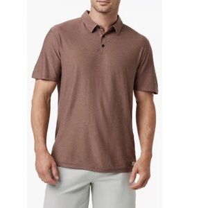 Vuori Men's Strato Tech Polo in brown Size XL
